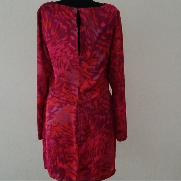ADAM LIPPES LONG SLEEVE SILK DRESS - Picture 6 of 11